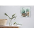 thumbnail image 2 of Abstract art "Golden Greens: Pots of Natural Elegance " painting prints Canvas wall Art for living room, bedroom, bathroom, 2 of 5