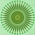 thumbnail image 1 of Ahgly Company Machine Washable Indoor Square Transitional Light Green Area Rugs, 8' Square, 1 of 7