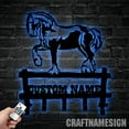 thumbnail image 4 of Craftnamesign Custom Horse Metal Key Holder, Horse Decorative Key Holder, Horse Metal Coat Rack, 4 of 5