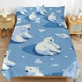 thumbnail image 2 of Cute Polar Bear Bedding Sets Twin Duvet Cover 3 Piece Cute Bed Set for Boys Girls Kid, 2 of 6