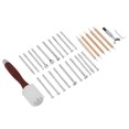 thumbnail image 4 of Leather Craft Tools Set, DIY Design Manual DIY Leather Craft Tools Portable Elegant Appearance  For DIY Leather Crafts For Sewing Carving, 4 of 8