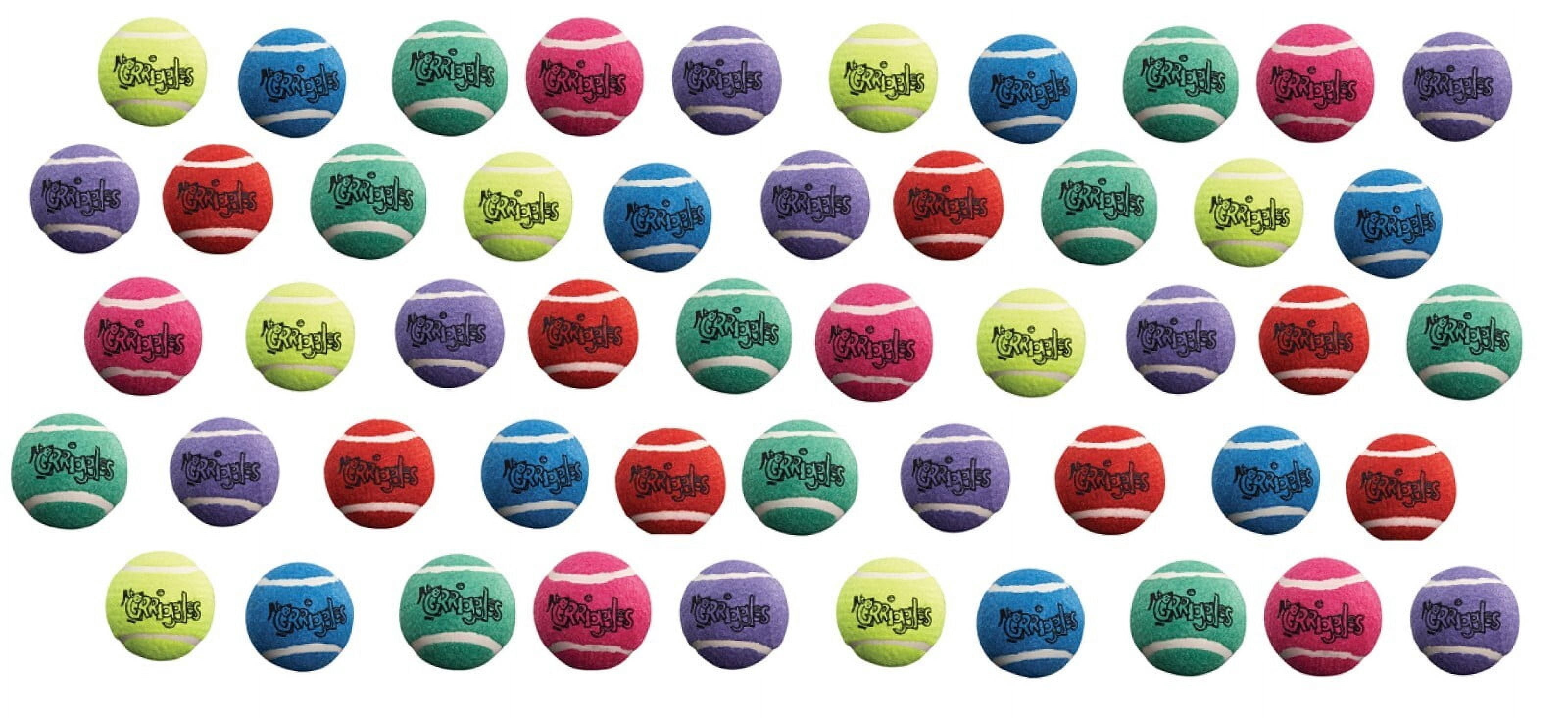 Bulk Tennis Ball Dog Toys Bright Colorful Durable Fun Fetch Chase Chew 2.5 inch (25 Balls)