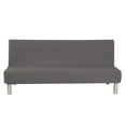 thumbnail image 2 of CHOK 2024 Futon Slipcover Armless Sofa Covers Stretch Sofa Bed Slipcover Protector Elastic (Light Gray Animal), 2 of 7