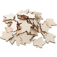 thumbnail image 4 of Mini manualidades de madera de hoja de arce, recortes de madera en forma de hoja de arce, adornos de madera sin terminar, 100 Uds., 4 of 5