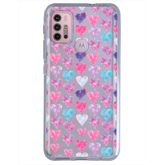 Funda para Motorola Moto G20 con diseño de Corazones Acuarela InstaCase Love Collection