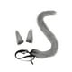thumbnail image 1 of Diadema con orejas de gato, decoración para cosplay, regalo de gato con cola larga para cumpleaños y espectáculos. Gris, 1 of 9