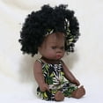 thumbnail image 3 of Baby Cute Curly Hair Sport Boys Black Baby Toy Doll Kids Gift Hooded With Cloth, 3 of 3