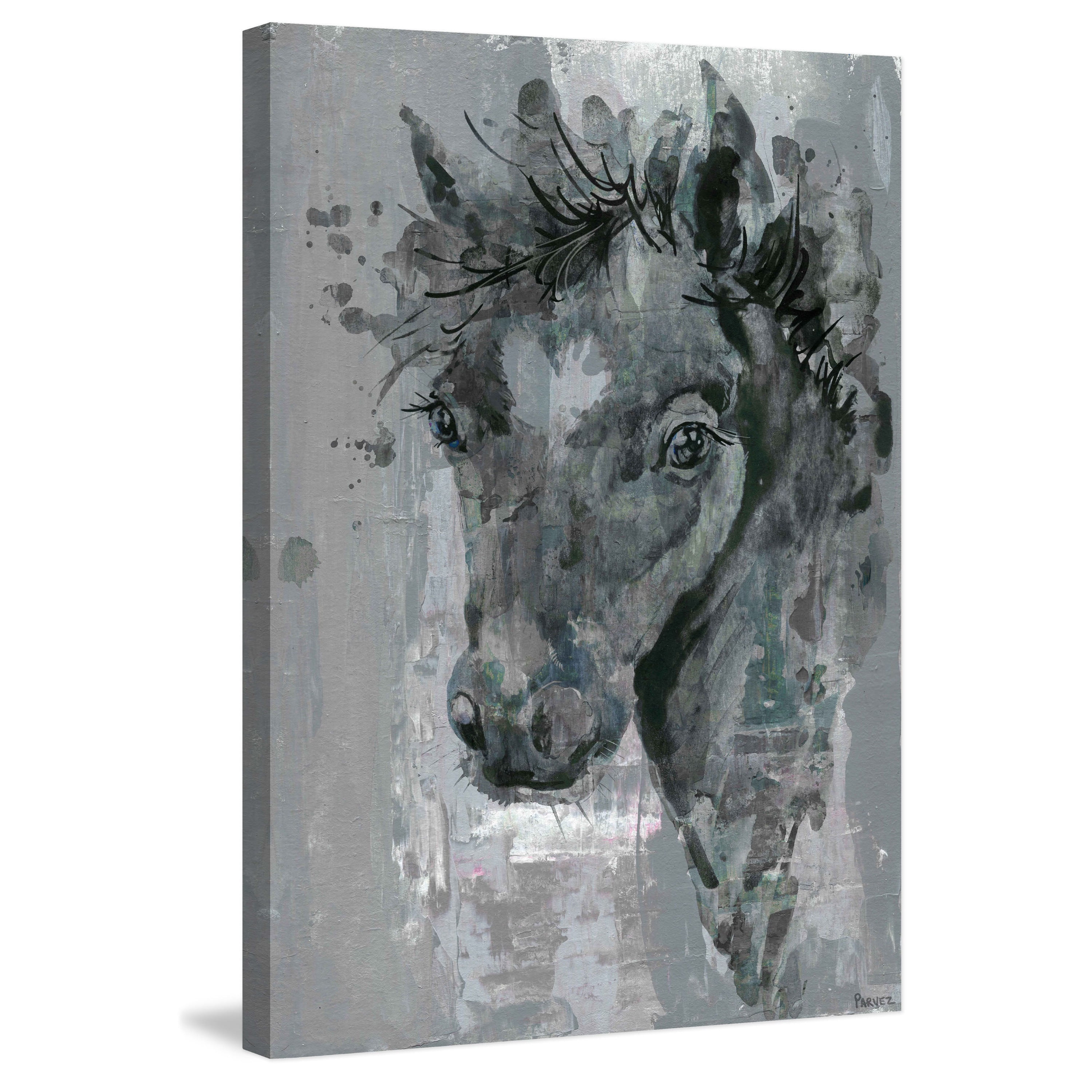Parvez Taj Sweet Stare' Painting Print on Wrapped Canvas 24 x 36