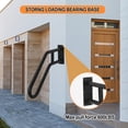 thumbnail image 5 of 1pcs Hand Rails for Outdoor Steps, Indoor U-Shaped Wall Mount Stair HandRail, Metal Iron Outdoor Grab Bar Black Hand railings for The Elderly, Kids, Disabled, Pregnant Women, 5 of 9