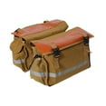 thumbnail image 2 of Siruishop Bike Pannier Double Pannier Multifunctional Bike Bags for Rear Rack for Shopping Dark Brown, 2 of 8