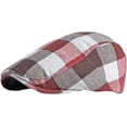 thumbnail image 6 of CoCopeaunts Beret Cap Retro Plaid Artist Painter Beret Hats for Men Women Vintage Ivy Newsboy Cap Cabbie Hat Men Berets, 6 of 8