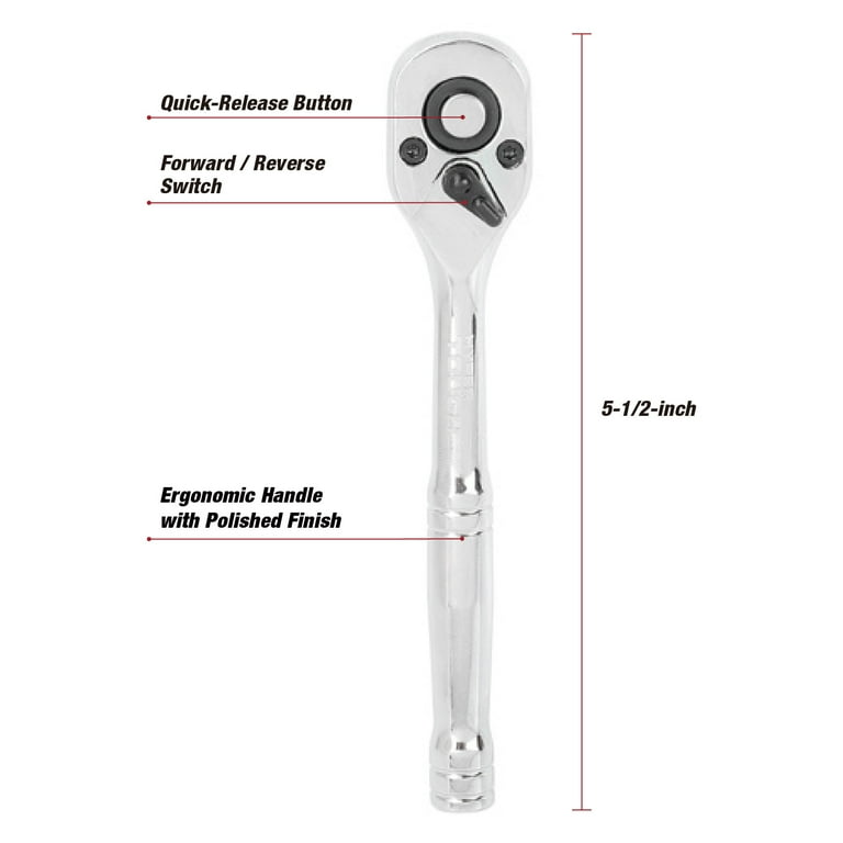 Hyper Tough 1/4-in Drive Pear Head Ratchet - Walmart.com