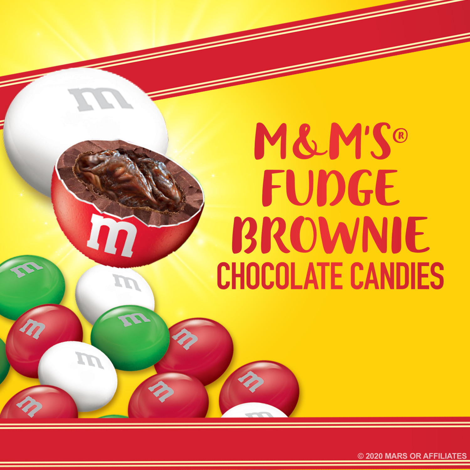 M&M's Christmas Fudge Brownie Chocolate Candy - image 3 of 9