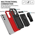 thumbnail image 4 of for Samsung Galaxy A53 5G Case - Heavy Duty Phone Holster with Belt Clip | with Kickstand | Shockproof, Dual Layer Protective | Drop Protection Hybrid Case for Samsung Galaxy A53 5G, Red, 4 of 9