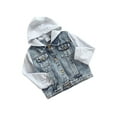 thumbnail image 2 of Tregren Boys Basic Denim Trucker Jackets Children Fall Hoodies Trendy Jeans Coats, 2 of 6