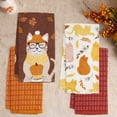 thumbnail image 3 of RITZ 100% Cotton Harvest Kitchen Towels, Set of 4, Forever Cat Dish Towels Set, 3 of 6