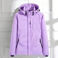 thumbnail image 5 of FRSASU Women's Rain Jacket Plus Size Waterproof Windbreaker Adjustable Lightweight Rain Coats Outdoor RainCoats with Pockets Purple, 5 of 9