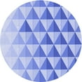 thumbnail image 1 of Ahgly Company Machine Washable Indoor Square Transitional Blue Ribbon Blue Area Rugs, 3' Square, 1 of 7
