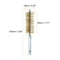 thumbnail image 2 of Uxcell Brass Bore Brush 19mm Dia 4" Long Cleaning Twisted Wire Brush with Handle 1/4" Hex Shank, 2 of 6