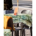 thumbnail image 5 of Fsddascl Green Spring Floral Outdoor Tablecloth - 60x60 Inch Square Dining Table Cover, Watercolor Summer Flowers Tulip Waterproof Outdoor Table Cloth with Umbrella Hole & Zipper for Picnic/Patio, 5 of 7