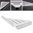 thumbnail image 1 of Stainless Steel Triangular Shower Corner Shelf Durable Sturdy Strong Bearing Capacity Wall Mounted Organizer Home Bathroom Shower Storage Applicable in Showers Kitchens, 1 of 8