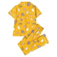 thumbnail image 4 of Under $20 Halloween Pajamas Set CNJKEHIUV Women's Halloween Pajamas Fall 2-Piece Plus Size Pumpkin Short Sleeve Top & Long Pants Home Dress Sleepwear Casual Loungewear, 4 of 5