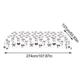 thumbnail image 2 of BallsFHK Bow Table Cloth Rectangle Table Party Supplies Bow Theme Disposable Plastic Table Covers Waterproof Bow Birthday Decorations For Women Girls Bridal Baby Shower, 2 of 2