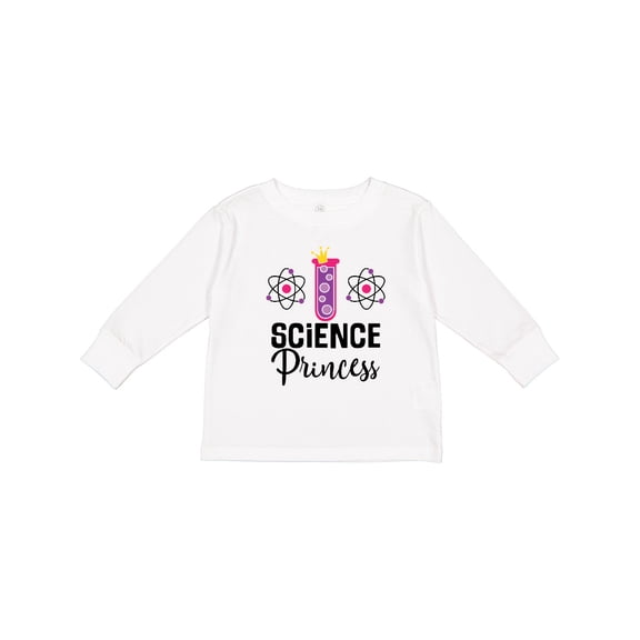 Inktastic Science Princess Girls Scientist Girls Long Sleeve Toddler T-Shirt