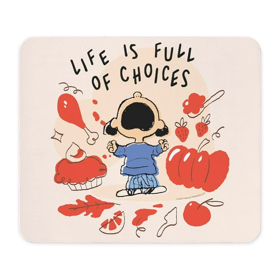 CafePress - Peanuts Life Is Full Of Choices - Non-slip Rubber Mousepad, Gaming Mouse Pad