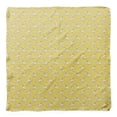 thumbnail image 4 of Bimba Yellow Shell & Whale Fish Ocean Pure Silk Printed Head Bandanas Summer Neck Wrap Scarf 40 x 40 Inches, 4 of 6