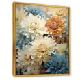 thumbnail image 2 of Designart "Beige And Blue Mums In Bloom III" Mums Floater Framed Wall Decor, 2 of 5