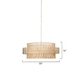 thumbnail image 3 of Jamie Young Co Concentric Coastal Handcrafted Rattan Pendant in Natural, 3 of 8
