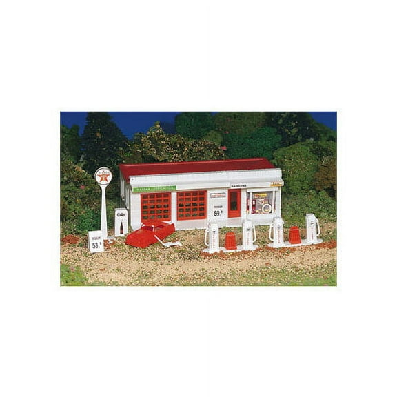 45174 Gas Station Kit HO Multi-Colored