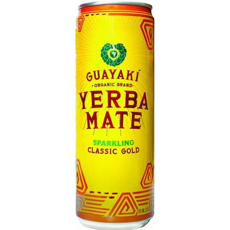 Guayaki Sparkling Organic Yerba Mate Classic Gold  12 Fl Oz