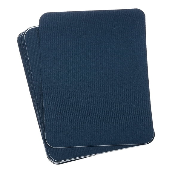 Uxcell Fabric Patch Iron-on Patches Dark Blue 4"x5" for Clothes Pack of 15
