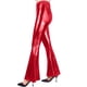 thumbnail image 5 of TaTaai Women Slim Fit Shiny Faux Leather Flared Pants Multi-Color Stretchy Fabric Ladies Club Party Daily Commute Wear Non-See-Through No Fading Elegant Long Pants Gift, 5 of 7