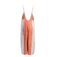 thumbnail image 2 of HoodLamb Women's Wide Contrast Midi Hemp Jumper 420, Coral, Medium, 2 of 2