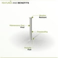 thumbnail image 5 of 38in Tall (1 Post) Freestanding Zippity Finishing Post for Davidson or Kensington Portable Fences, Post with Portable Foot for Outdoor & Indoor Fence for Temporary Events, Easy DIY Install, ZP19063, 5 of 9