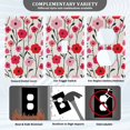 thumbnail image 3 of Yayeee Blank Wall Plate Cover 1-Gang 4.5"x2.7" Home Unused Decorative Outlet, Pink Floral, 3 of 7