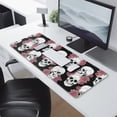 thumbnail image 2 of Long Mouse Pads for Desk,Black Skull Rose Pattern Desk Mats on Top Of Desks, Desk Mouse Pad Extra Large with 3mm Non-Slip Base and Stitched Edge for Gaming,Office,Work,Home 31.5"x11.8", 2 of 6