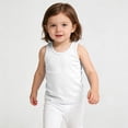 thumbnail image 2 of GiLiling Girls Ribbed Knit Tank Top Sleeveless Racerback Athletic Shirt for Kids Dance Stretch Undershirt (White, 8-9 Years), 2 of 5