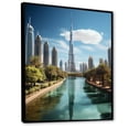 thumbnail image 2 of Designart "City of Heights Dubai III" Cityscapes Floater Framed Canvas Print, 2 of 7