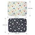 thumbnail image 4 of 1Pack/2Pack Diaper Changing Pads for Baby, Dinosaur Change Mat, 3Layers Waterproof Change Pad Foldable Absorbent Mats for Women, Reusable Incontinence Underpads for Patient 24''x30'', 4 of 6