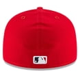 thumbnail image 4 of Men's New Era Red Los Angeles Angels Game Authentic Collection On-Field 59FIFTY Fitted Hat, 4 of 5