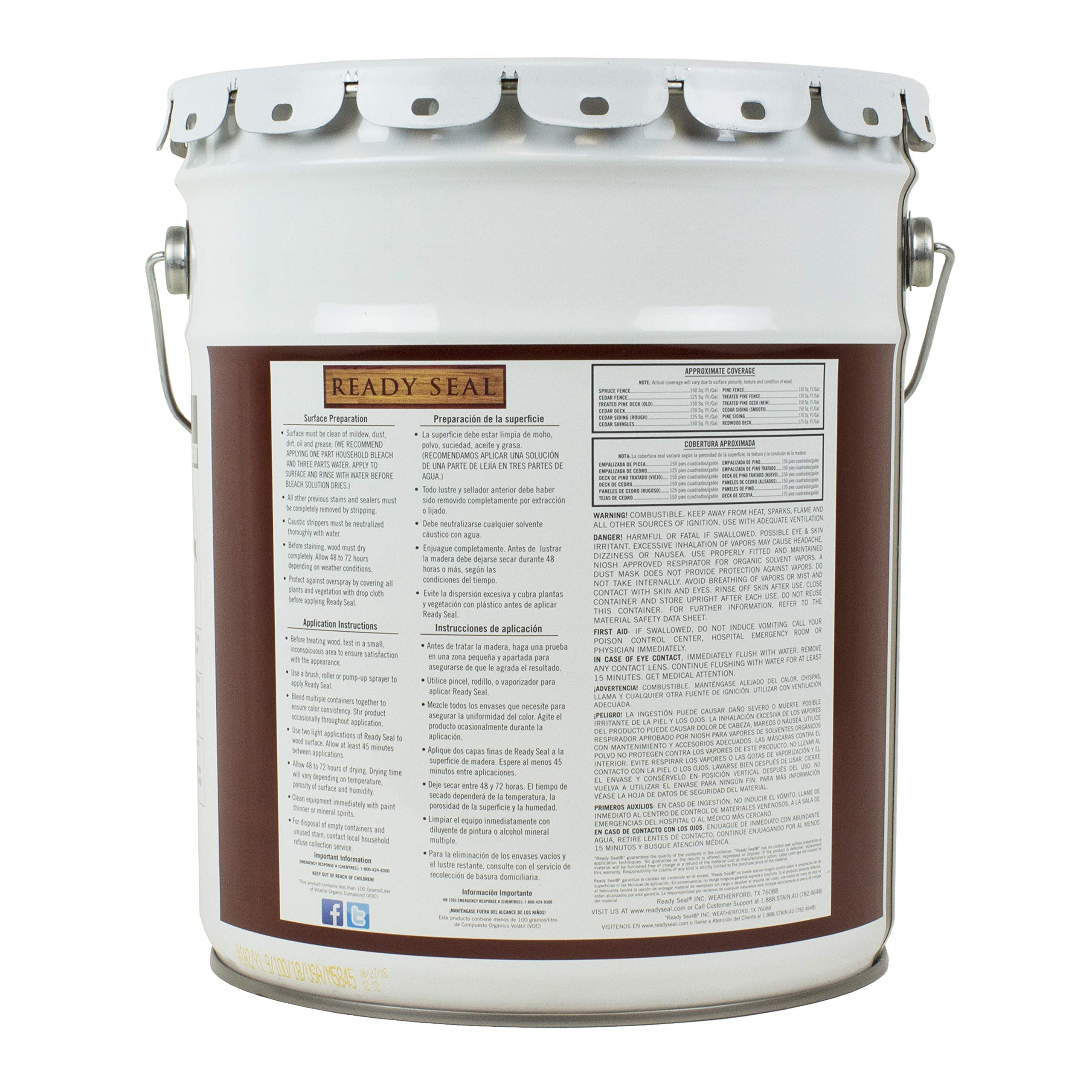 Ready Seal 816078005157 515 5g Stain & Sealer for Wood - Pecan