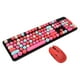 thumbnail image 1 of Juego de teclado y ratón, teclado y ratón inalámbricos, teclas de teclado retro punk, teclado mecánico multifuncional, 1 of 12