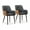 gray+brown, variant on Clipop Ergonomic Faux Leather Upholstered Dining Chairs Set of 2, Padded Seat for Kitchen,Blue
