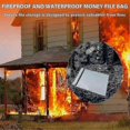 thumbnail image 5 of 3-Pack Fireproof and Waterproof Document Bags, 2000F Safe Pouch for Cash and Important Papers, 5 of 5