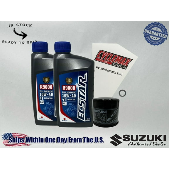 Cyclemax Full Synthetic Oil Change Kit fits 2017-2025 Suzuki GSX250R