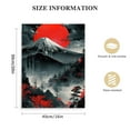thumbnail image 2 of COMIO Japanese Wall Art Prints,Japanese Landscape Art Posters,Red and Black Cherry Blossom Trees Picture Fashion Canvas Art Painting for Living Room Bedroom Wall Decor, 2 of 5